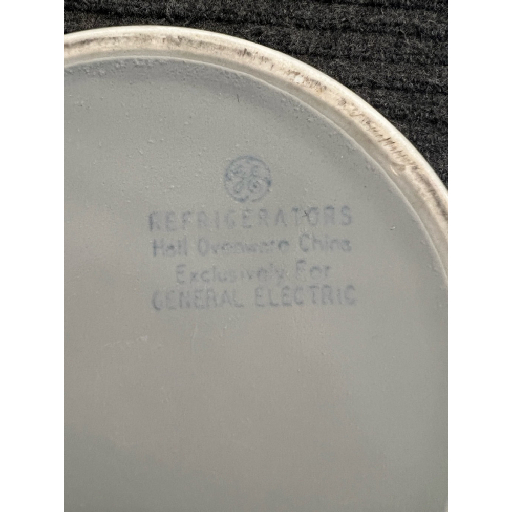 Vintage General Electric Refrigerator Yellow and Gray Hall Ovenware Dish, No Lid - Picture 2 of 10
